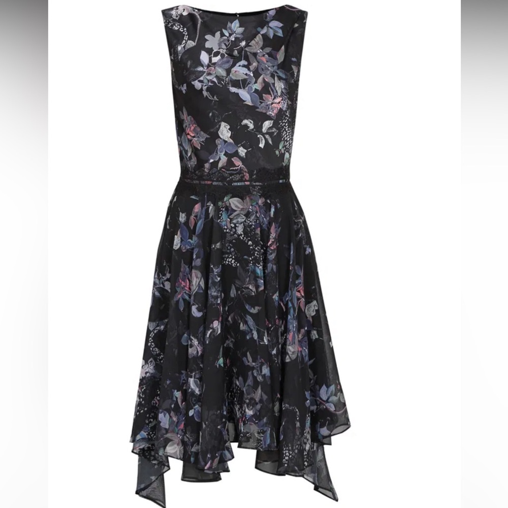 Reiss Peony Multi Printed Dress Size 2 - Picture 4 of 10